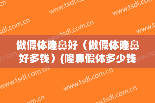 做假体隆鼻好（做假体隆鼻好多钱）(隆鼻假体多少钱嘛)