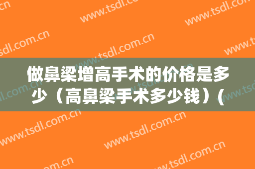 做鼻梁增高手术的价格是多少（高鼻梁手术多少钱）(提高鼻梁手术多少钱)