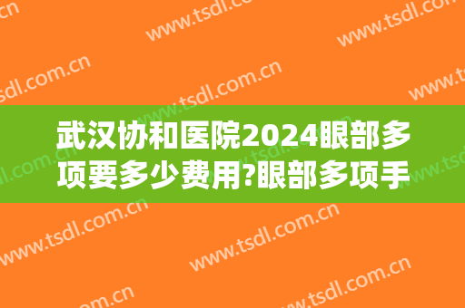 武汉协和医院2024眼部多项要多少费用?眼部多项手术医生推荐(武汉协和医院做近视眼手术多少钱)