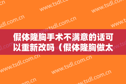 假体隆胸手术不满意的话可以重新改吗（假体隆胸做太小了,可以重新做吗）
