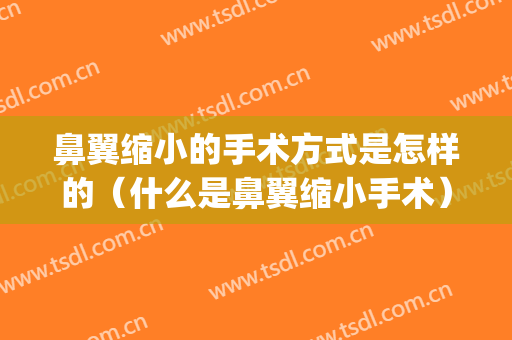 鼻翼缩小的手术方式是怎样的（什么是鼻翼缩小手术）(鼻翼缩小 手术)
