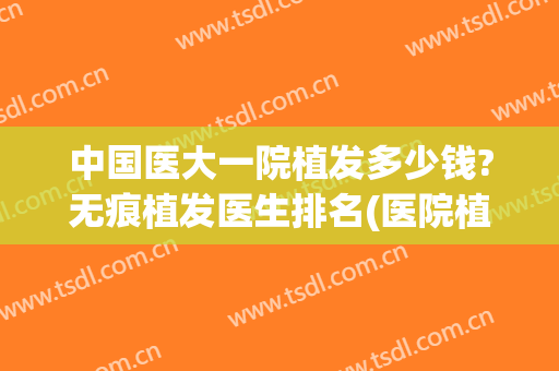 中国医大一院植发多少钱?无痕植发医生排名(医院植发贵吗)