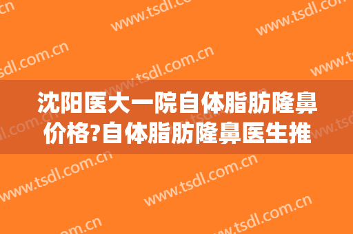 沈阳医大一院自体脂肪隆鼻价格?自体脂肪隆鼻医生推荐(沈阳医大一院自体脂肪填充)