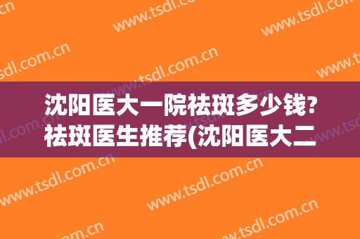 沈阳医大一院祛斑多少钱?祛斑医生推荐(沈阳医大二院祛斑多少钱)