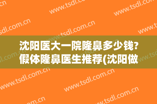 沈阳医大一院隆鼻多少钱?假体隆鼻医生推荐(沈阳做隆鼻好的医院)