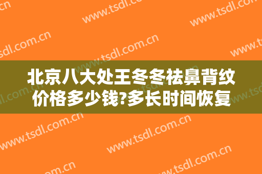 北京八大处王冬冬祛鼻背纹价格多少钱?多长时间恢复?