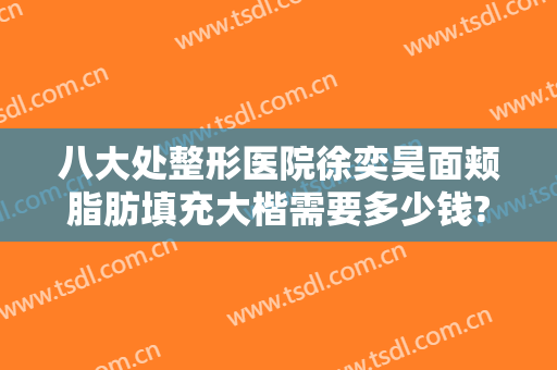八大处整形医院徐奕昊面颊脂肪填充大楷需要多少钱?好不好?