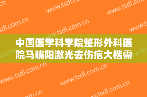 中国医学科学院整形外科医院马晓阳激光去伤疤大楷需要多少费用?贵不贵?