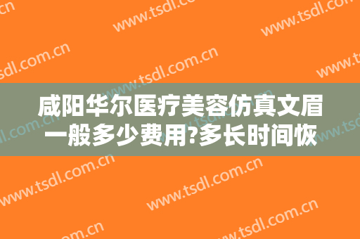 咸阳华尔医疗美容仿真文眉一般多少费用?多长时间恢复?