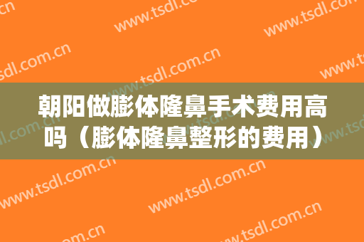 朝阳做膨体隆鼻手术费用高吗（膨体隆鼻整形的费用）(膨体隆鼻子大概多少费用)