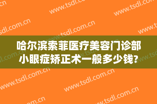 哈尔滨索菲医疗美容门诊部小眼症矫正术一般多少钱?怎么样?(索菲医疗整形医院位置)
