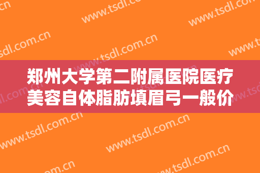 郑州大学第二附属医院医疗美容自体脂肪填眉弓一般价位是多少?贵不贵?