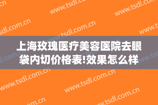 上海玫瑰医疗美容医院去眼袋内切价格表!效果怎么样?(上海医美去眼袋多少钱)