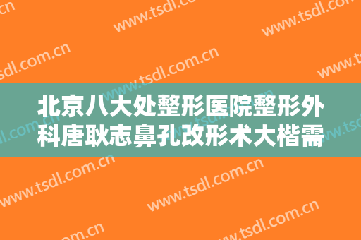 北京八大处整形医院整形外科唐耿志鼻孔改形术大楷需要多少钱?贵不贵?
