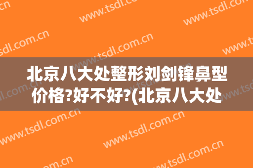 北京八大处整形刘剑锋鼻型价格?好不好?(北京八大处刘暾鼻子做得怎么样)