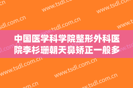 中国医学科学院整形外科医院李杉珊朝天鼻矫正一般多少钱?可靠吗?(李杉珊八大处整形医院)