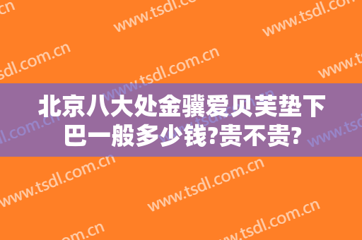 北京八大处金骥爱贝芙垫下巴一般多少钱?贵不贵?