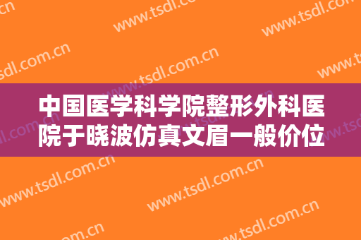 中国医学科学院整形外科医院于晓波仿真文眉一般价位是多少?多长时间恢复?