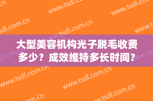 大型美容机构光子脱毛收费多少？成效维持多长时间？(光子激光脱毛多少钱)