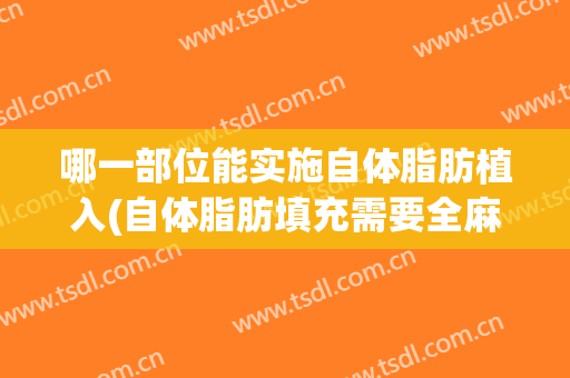 哪一部位能实施自体脂肪植入(自体脂肪填充需要全麻吗)