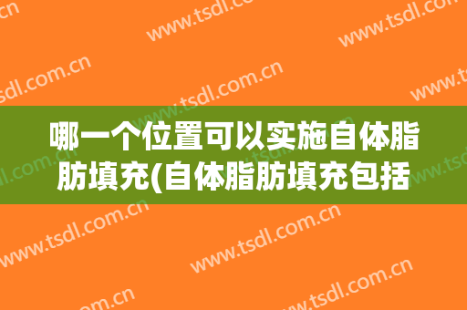 哪一个位置可以实施自体脂肪填充(自体脂肪填充包括哪些部位)
