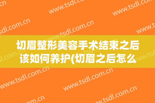 切眉整形美容手术结束之后该如何养护(切眉之后怎么护理)