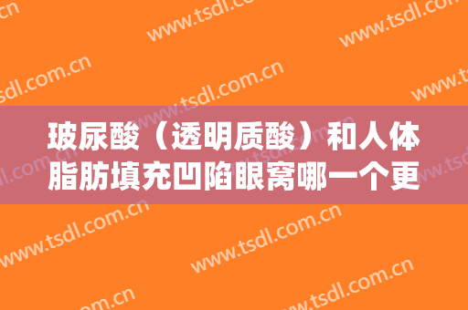 玻尿酸（透明质酸）和人体脂肪填充凹陷眼窝哪一个更有优势？(脂肪填充和玻尿酸填充哪个好)