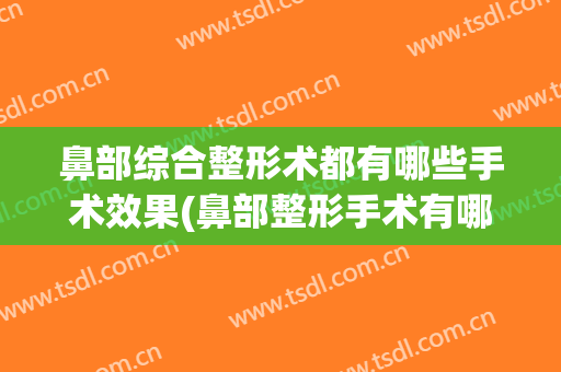 鼻部综合整形术都有哪些手术效果(鼻部整形手术有哪些项目)