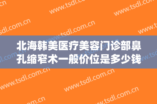 北海韩美医疗美容门诊部鼻孔缩窄术一般价位是多少钱?靠谱吗?(北海韩美医院)
