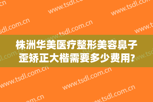 株洲华美医疗整形美容鼻子歪矫正大楷需要多少费用?好不好?(株洲雅美整形医疗美容医院怎么样)