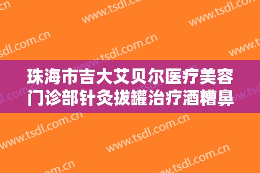 珠海市吉大艾贝尔医疗美容门诊部针灸拔罐治疗酒糟鼻需要多少钱?贵不贵?