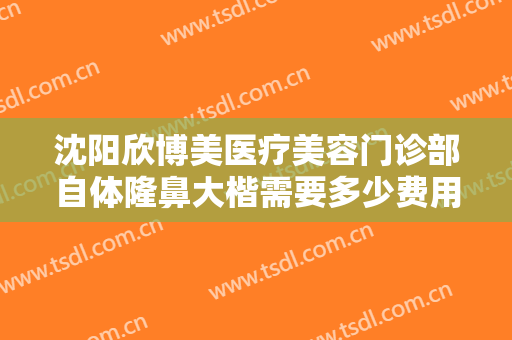 沈阳欣博美医疗美容门诊部自体隆鼻大楷需要多少费用?需要多久恢复?