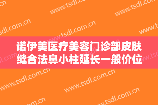 诺伊美医疗美容门诊部皮肤缝合法鼻小柱延长一般价位是多少?贵不贵?