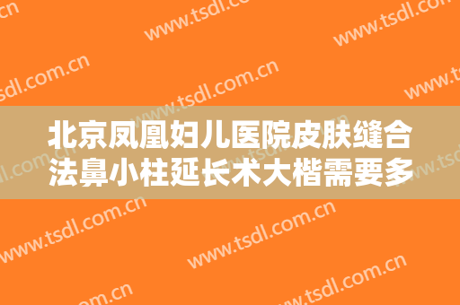 北京凤凰妇儿医院皮肤缝合法鼻小柱延长术大楷需要多少费用?好不好?
