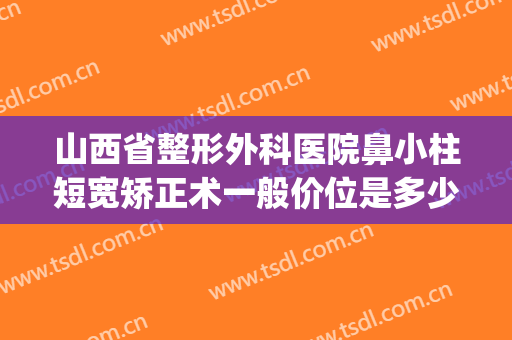 山西省整形外科医院鼻小柱短宽矫正术一般价位是多少费用?好不好?(山西整容整形医院)