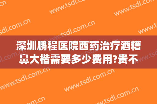 深圳鹏程医院西药治疗酒糟鼻大楷需要多少费用?贵不贵?(医院治疗酒糟鼻大概多少钱)