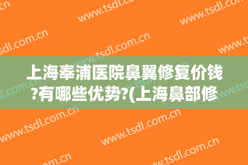 上海奉浦医院鼻翼修复价钱?有哪些优势?(上海鼻部修复)