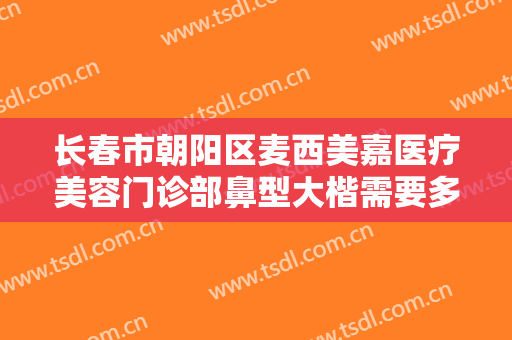 长春市朝阳区麦西美嘉医疗美容门诊部鼻型大楷需要多少钱?有哪些优势?