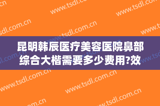 昆明韩辰医疗美容医院鼻部综合大楷需要多少费用?效果怎么样?(昆明韩辰医疗整形美容医院)