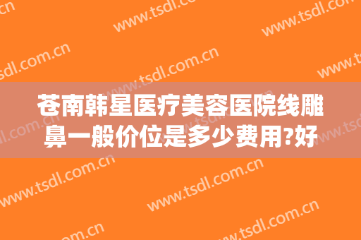 苍南韩星医疗美容医院线雕鼻一般价位是多少费用?好不好?(鼻子做线雕大概多少钱)
