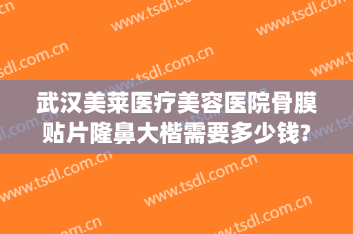 武汉美莱医疗美容医院骨膜贴片隆鼻大楷需要多少钱?多长时间恢复?(武汉膨体隆鼻要多钱)