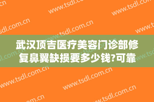 武汉顶吉医疗美容门诊部修复鼻翼缺损要多少钱?可靠吗?(武汉顶吉整形美容医院地址)