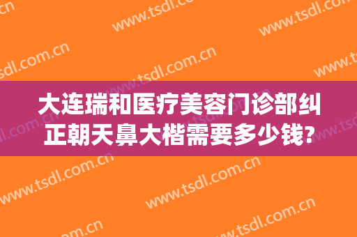 大连瑞和医疗美容门诊部纠正朝天鼻大楷需要多少钱?需要多久恢复?(大连瑞和整形医院电话)