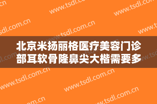 北京米扬丽格医疗美容门诊部耳软骨隆鼻尖大楷需要多少费用?可靠吗?