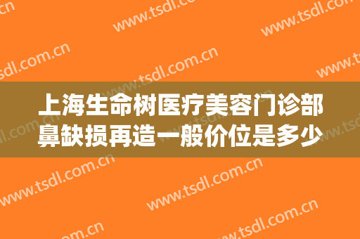 上海生命树医疗美容门诊部鼻缺损再造一般价位是多少?靠谱吗?(上海生命树医疗美容医院地址)