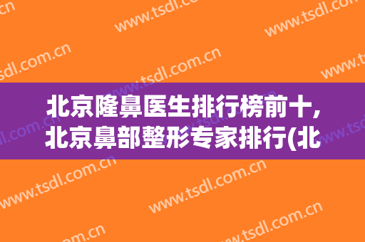 北京隆鼻医生排行榜前十,北京鼻部整形专家排行(北京鼻子整容排名前十)