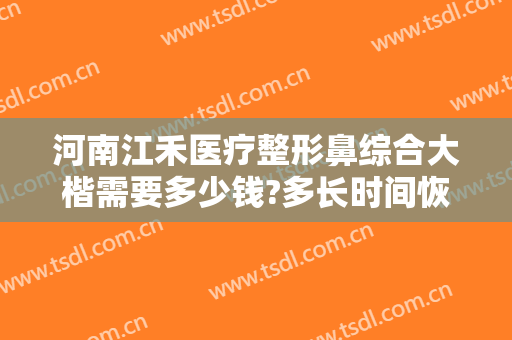 河南江禾医疗整形鼻综合大楷需要多少钱?多长时间恢复?