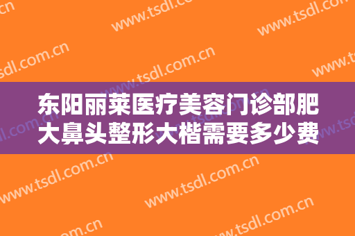 东阳丽莱医疗美容门诊部肥大鼻头整形大楷需要多少费用?多长时间恢复?