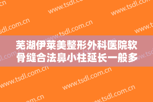 芜湖伊莱美整形外科医院软骨缝合法鼻小柱延长一般多少费用?靠谱吗?