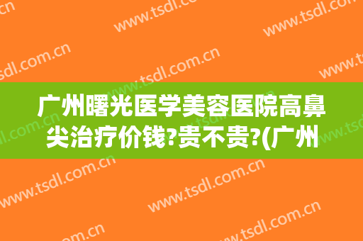 广州曙光医学美容医院高鼻尖治疗价钱?贵不贵?(广州做鼻子哪家好曙光正规吗)